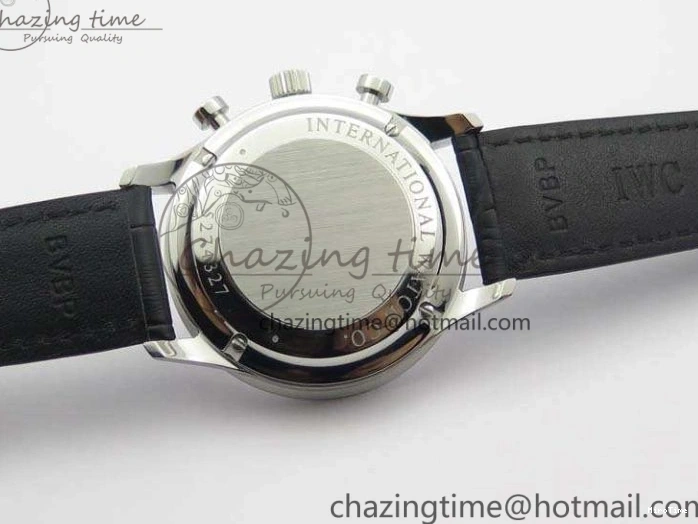 MIROTIME 0421 MoistureWicking Portuguese IW371491 ZF 1:1 Best Edition SS Blue Dial On Leather Strap A79350 (Slim Movement) V 7221